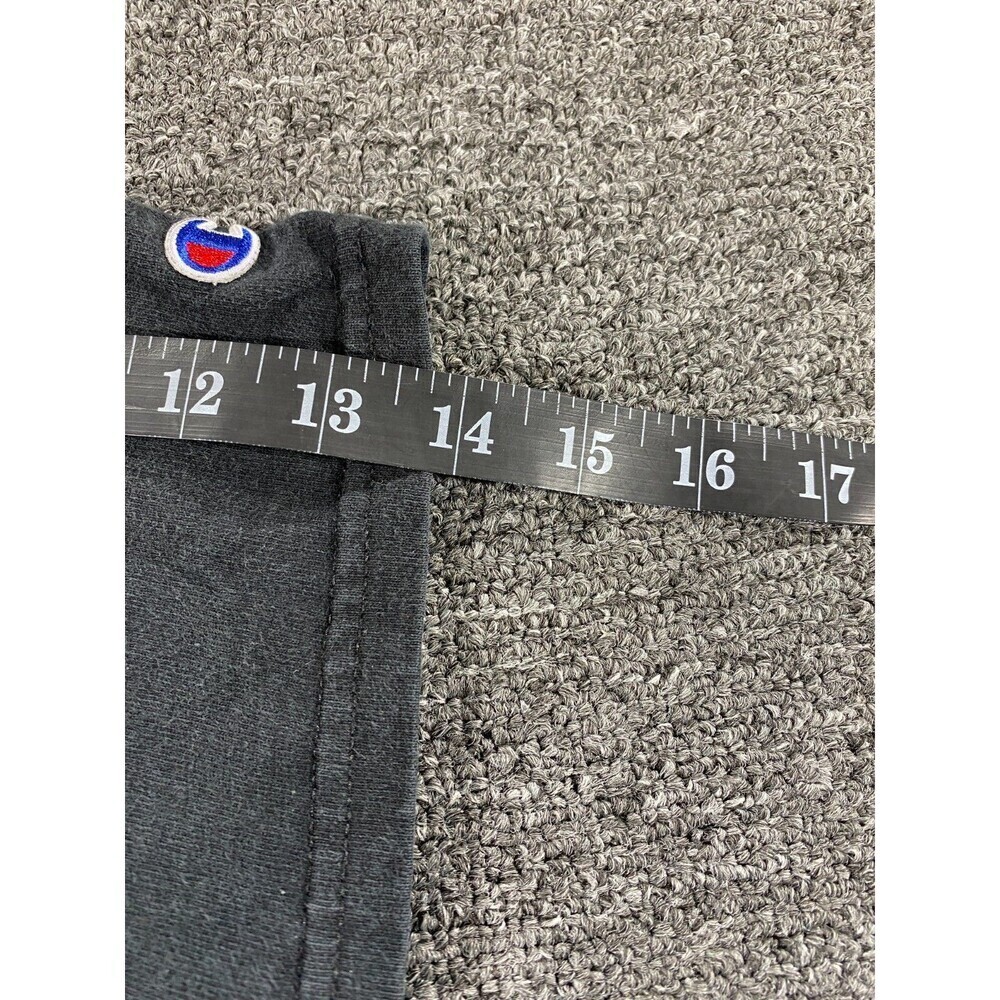 VINTAGE Champion Shirt Black Short Sleeve Crew Tee Streetwear Adult Mens Medium - Picture 8 of 15